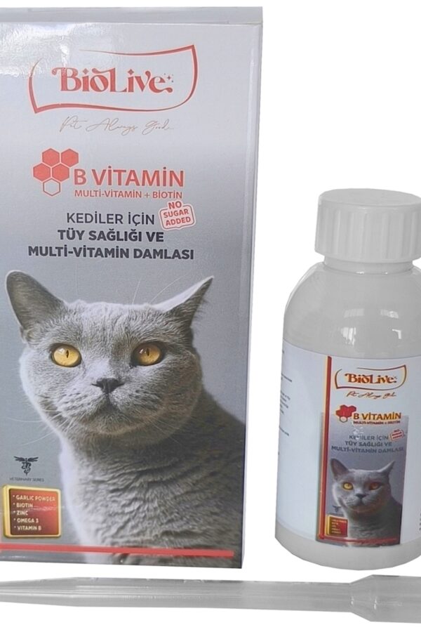 Biolive Kediler İçin B min+Multimin  Sağlığı Likit min 100ml