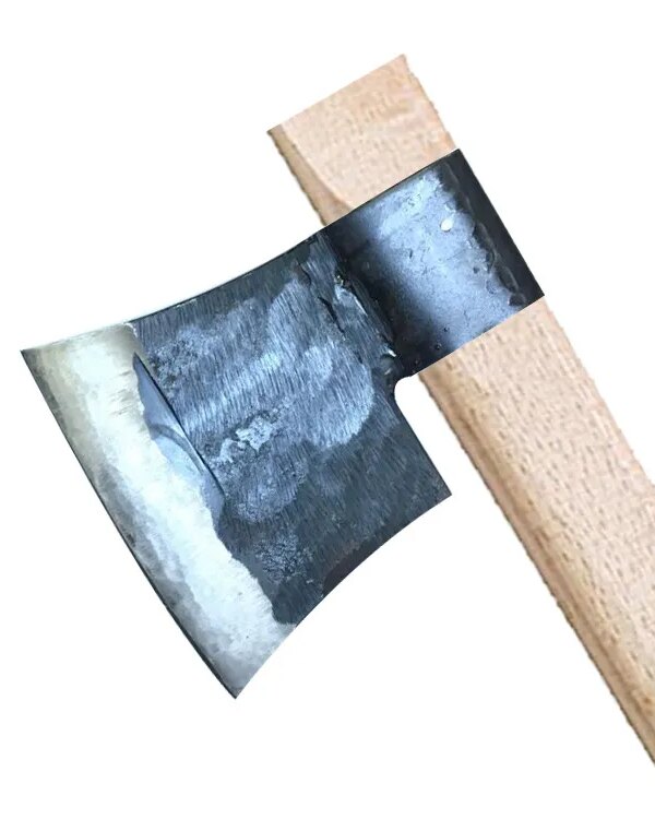 Küçük Sakallı Saplı Nacak - Balta 60cm - Dövme Çelikten