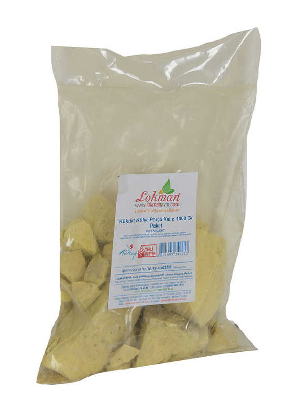 Kükürt Külçe Parça Kalıp 1000 Gr Paket