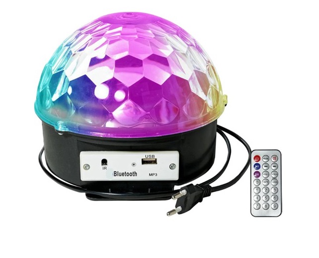 Kumalı Kristal Led RGB Disko Topu - Görsel 4