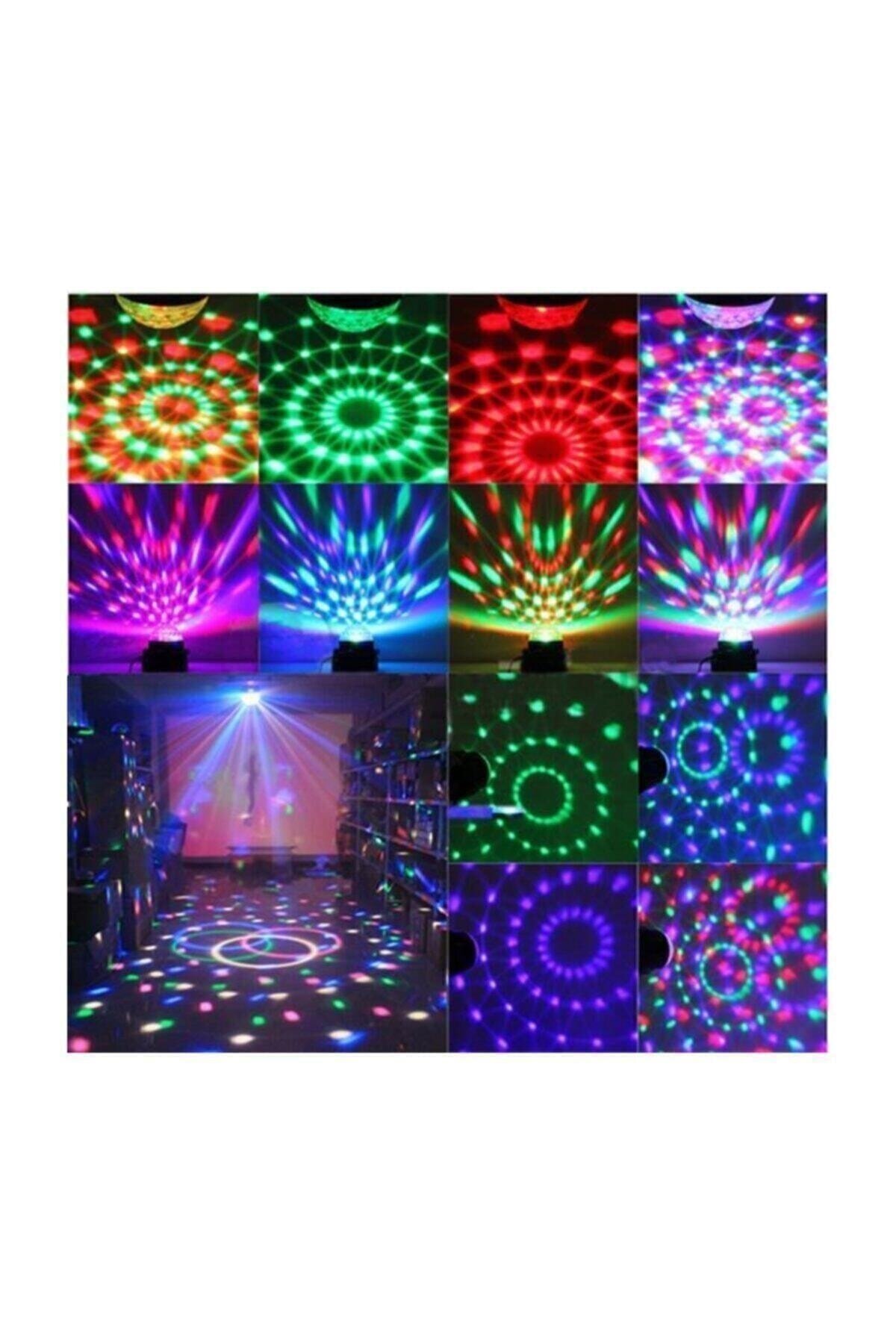 Kumalı Kristal Led RGB Disko Topu - Görsel 5