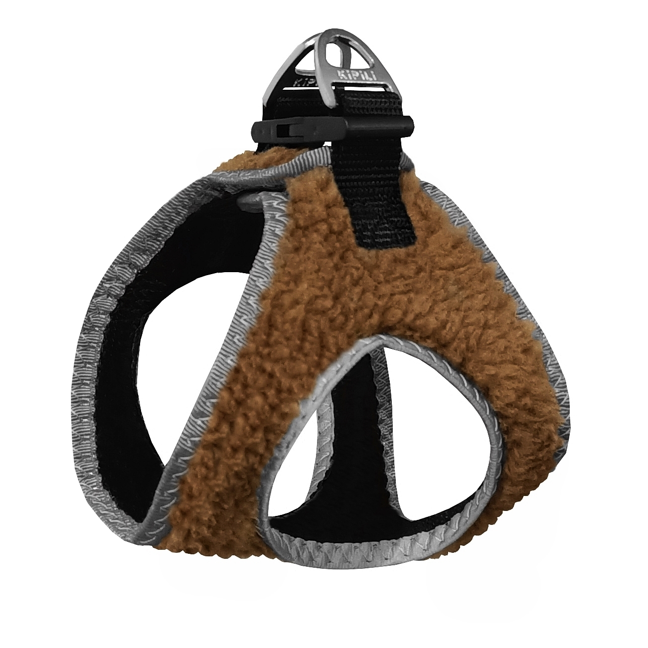 Üç Kilitli Kürklü Kedi Köpek Göğüs Tasması 20-24 cm -Small rengi