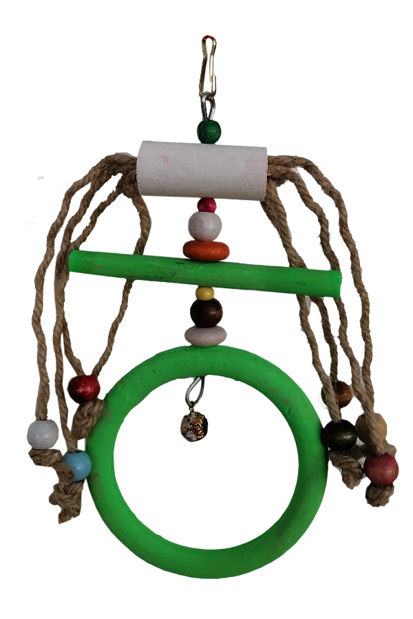 Hlı İpli Boncuklu Kuş Oyuncağı 10 / 20 cm
