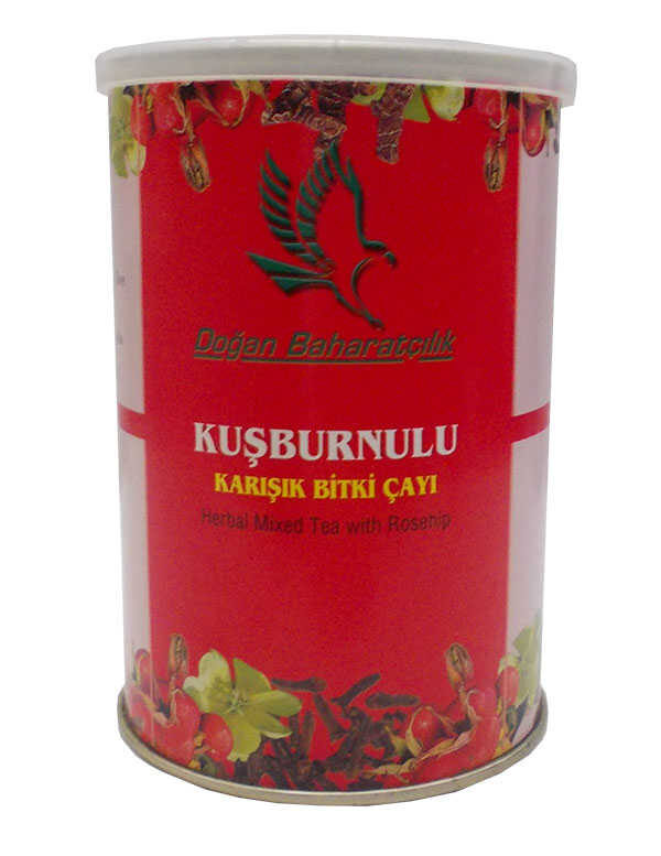 Kuşburnulu Karışık sel  100 Gr Teneke Kutu