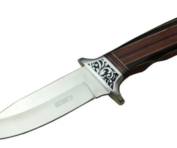 Lanmark A058-1 Kamp Bıçağı 26,5 cm - Ahşap Sap, Kılıflı