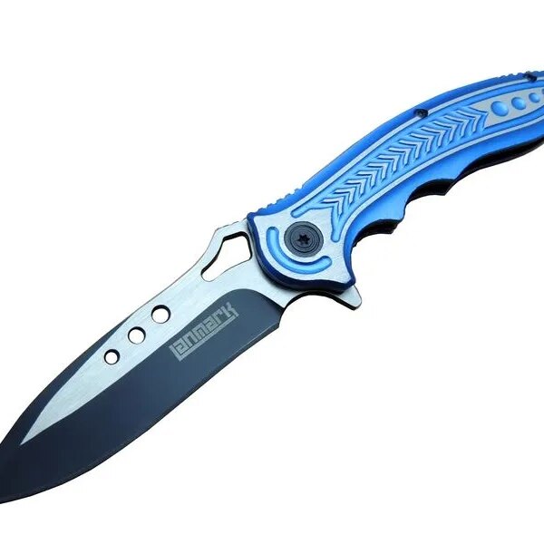 Lanmark T60B Kamp Çakı 20 cm - Mi Sap, Otomatik, Kemerlikli