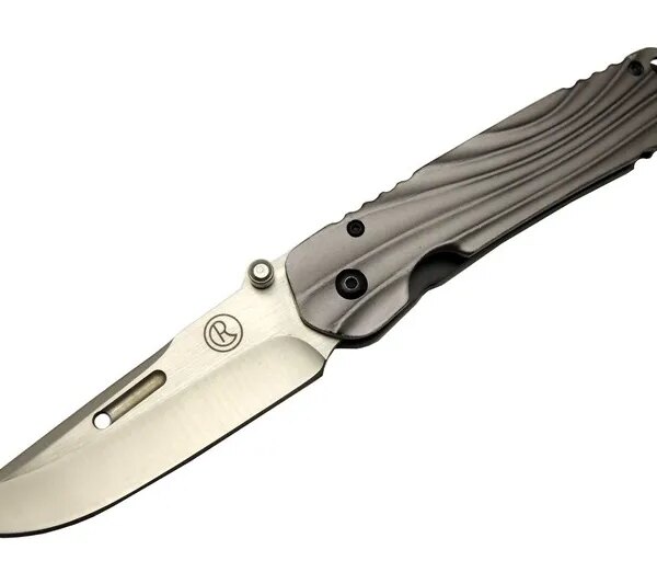 Lanmark Umnumzaan T 50 Gri Kamp Çakı 22,5cm - Manuel, Kemerlikli, Oluklu
