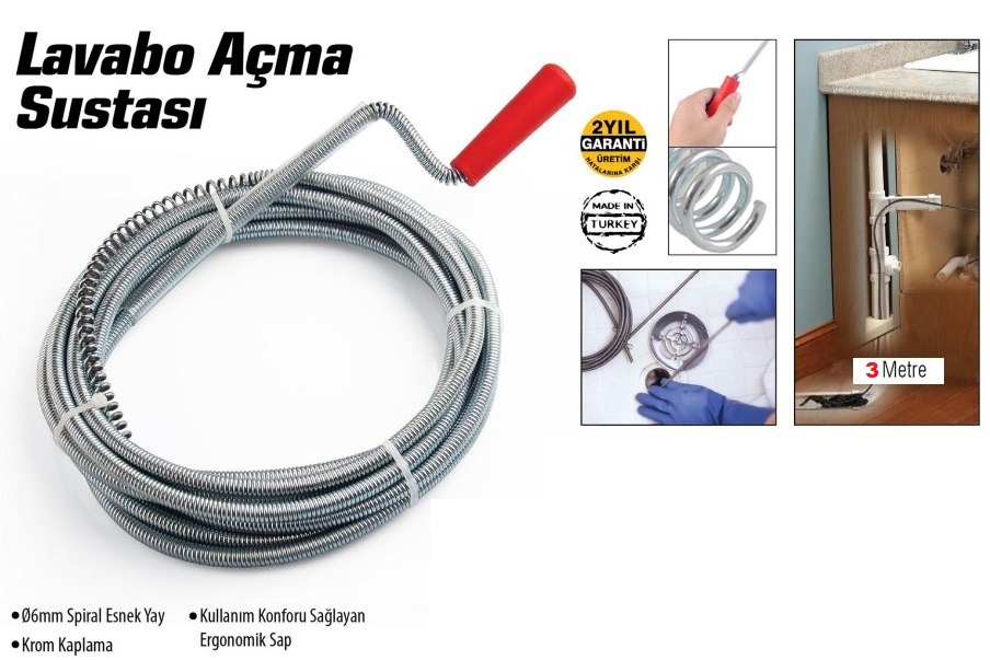 Labo Ve Gider Boruları Açacağı - Labo Açma Sustası - 3Metre