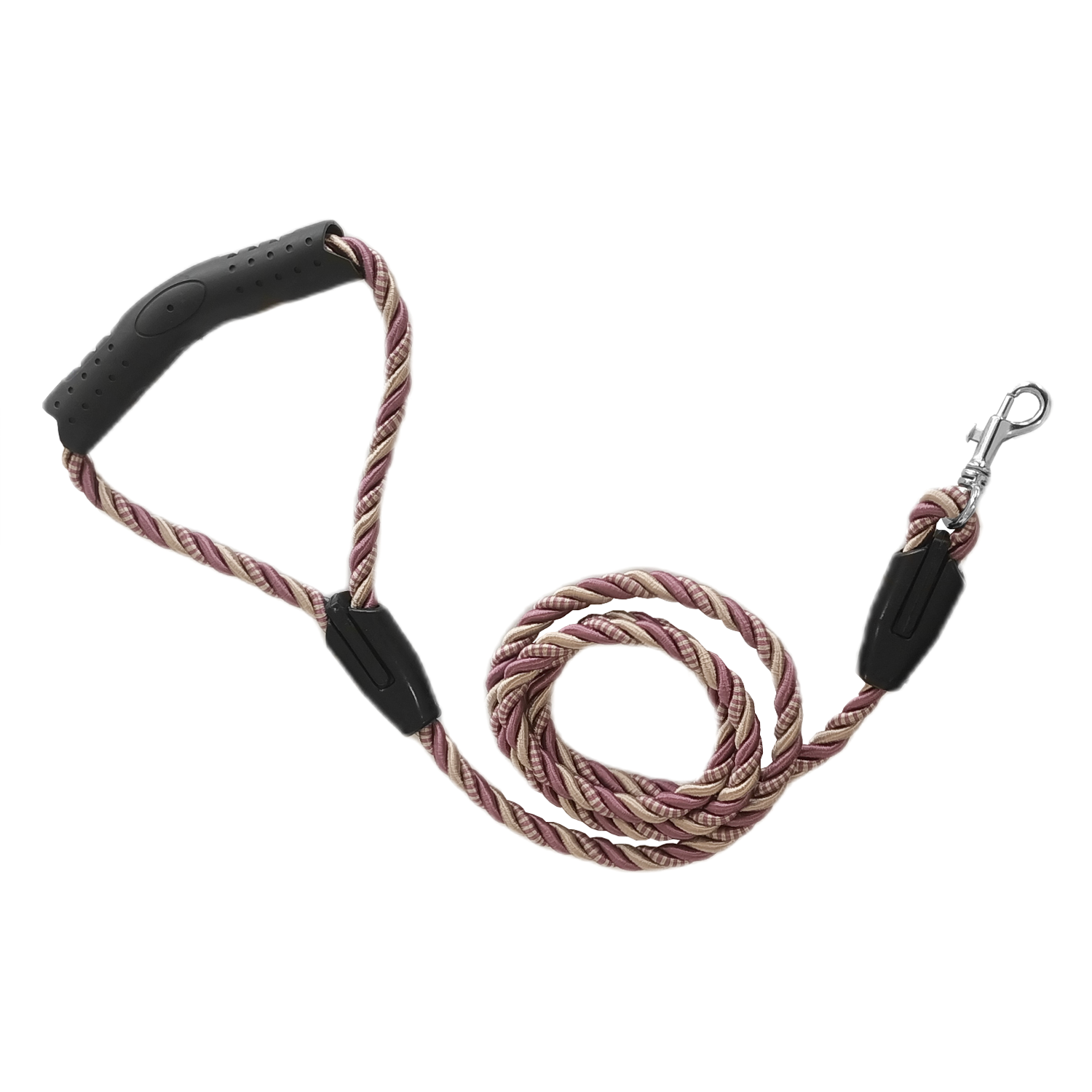 Üçlü Sarmallı Köpek Gezdirme Halatı 1 cm-120 cm Lila - Görsel 4