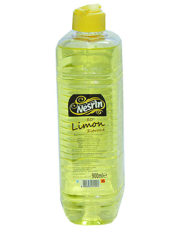 Limon Kolonyası 80 Derece Pet Şişe 900 ML
