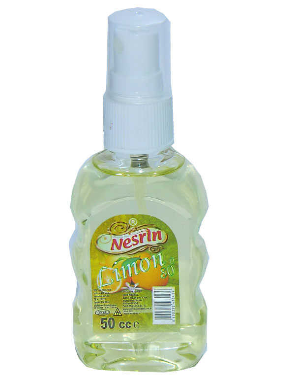 Limon Kolonyası 80 Derece Pet Şişe Sprey 50 ML