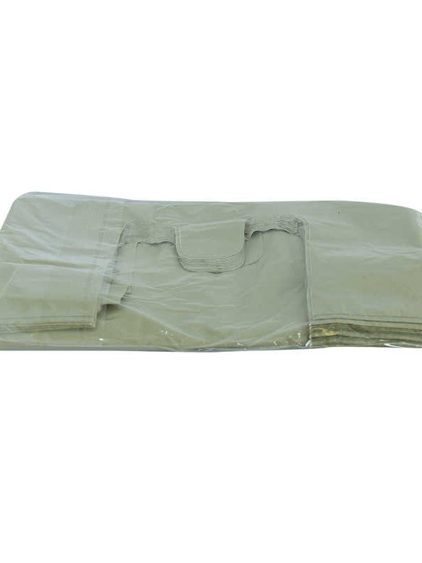 Battal Boy Atlet Geri Dönüşüm Granül Çanta Poşet 65X35 Cm Kalın Gri 1000 Gr 1 Paket