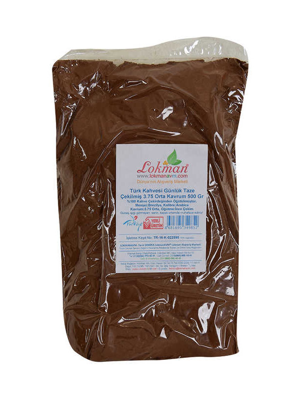Türk si Günlük Taze Çekilmiş 3.75 Orta Krum 500 Gr Paket