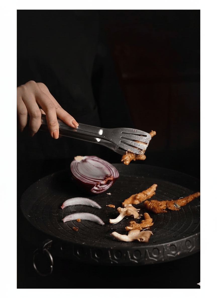 Maşa Paslanmaz Barbekü Maşası - 25 Cm Maşası - Görsel 2
