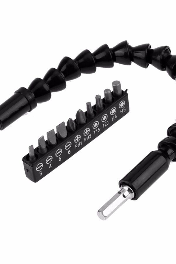 Matkap Ucu - Bükülebilir Oynar  Vidalama Bits Uzatma Aparatı 30Cm - Komple Set