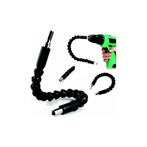 Matkap Ucu - Bükülebilir Oynar Vidalama Bits Uzatma Aparatı 30Cm - Komple Set - Görsel 2