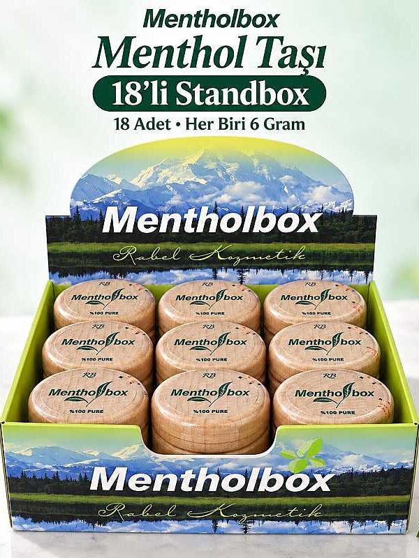 Taşı 6 Gram X 18  Stbox - Spa ve Masaj Mentolü