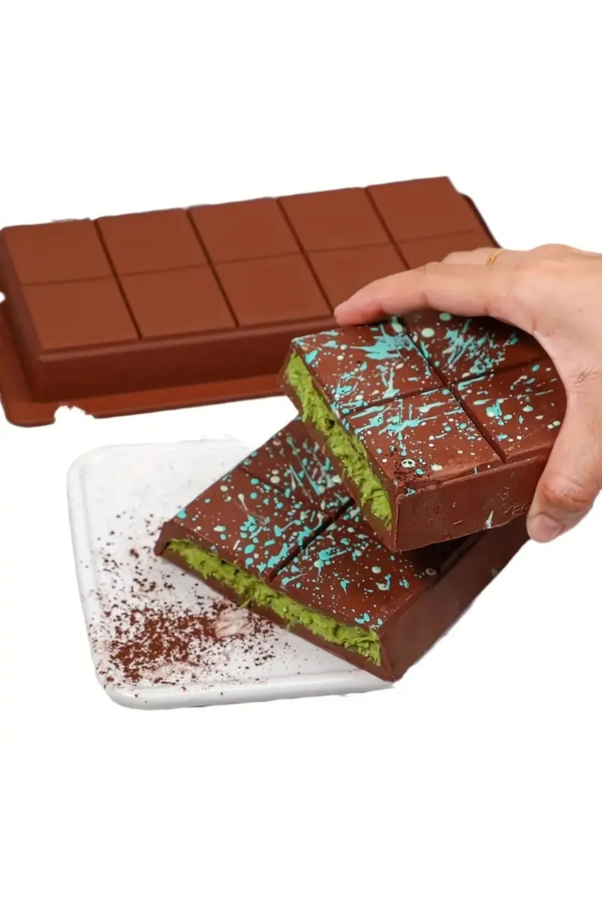 Meşhur Dubai sı Kalıbı - Büyük Tablet Kek Kalıbı Pasta Kalıbı - Görsel 5