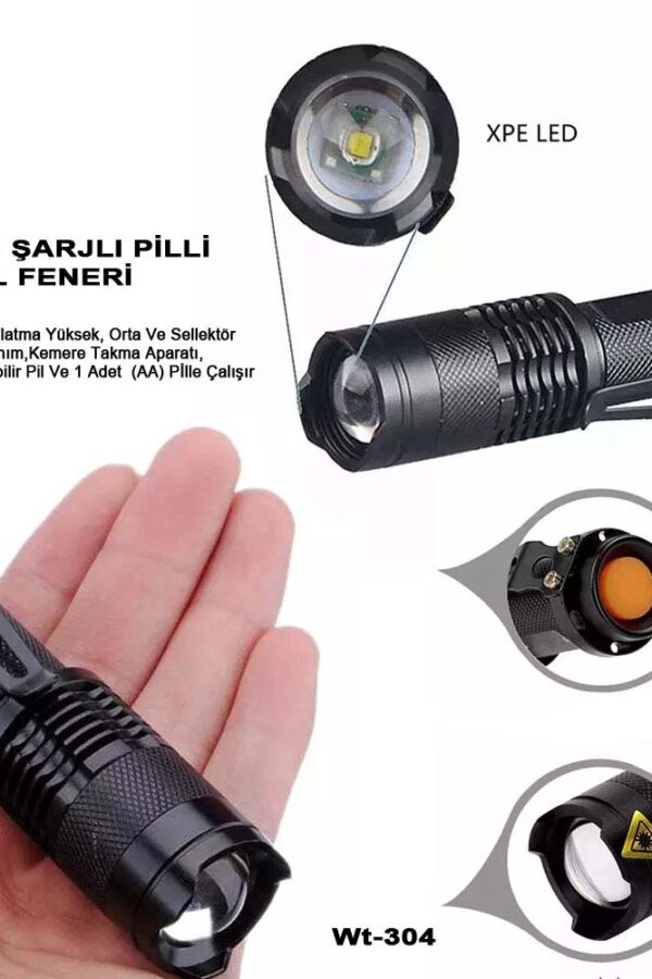 Mini Güçlü Şarjlı Pilli  Wt-304