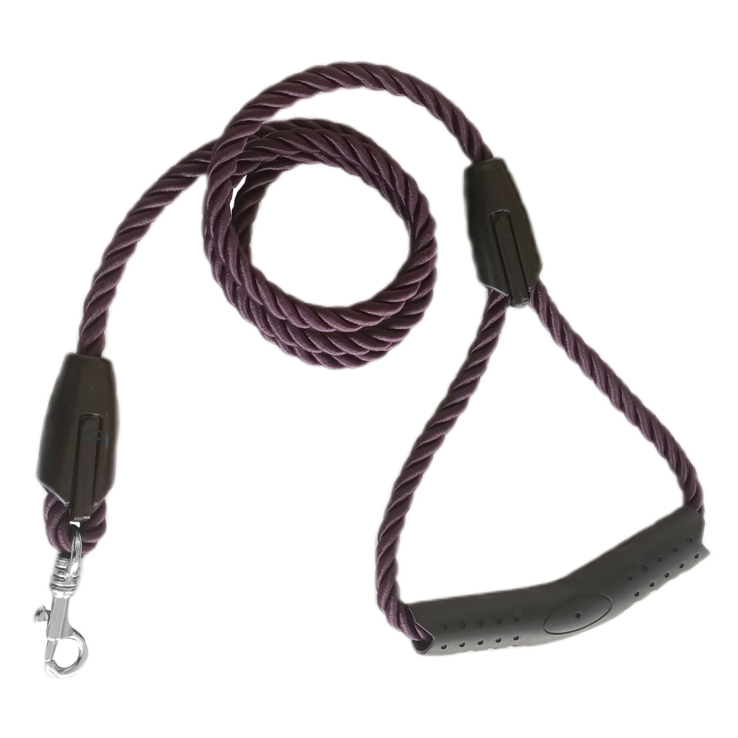 Üçlü Sarmallı Köpek Gezdirme Halatı 1 cm-120 cm Mor - Görsel 4