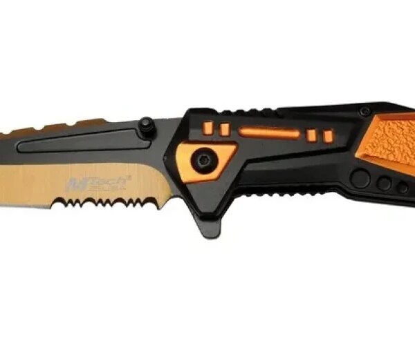 Mtech 4171 Tcu Kamp Çakı 21cm - Yarı Otomatik, Kemerlikli, Testere Detaylı
