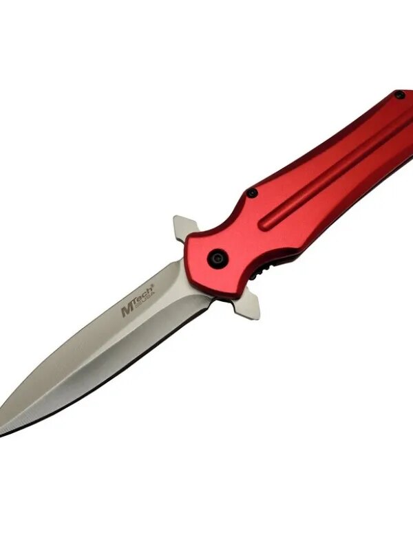 Mtech 4223 Kırmızı Kamp Çakı 21cm- Yarı Otomatik, Kemerlikli