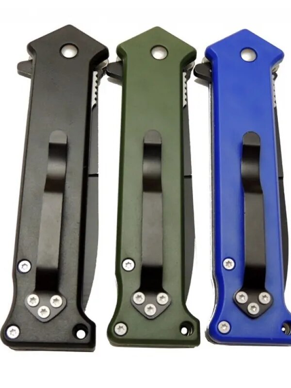 Mtech 4352 Mi Bas - Çek Kamp Çakı 20cm- Otomatik, Kemerlikli