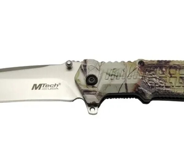 Mtech 465 Kamp Çakı 21cm - Yarı Otomatik, Kemerlikli, Plastik Sap
