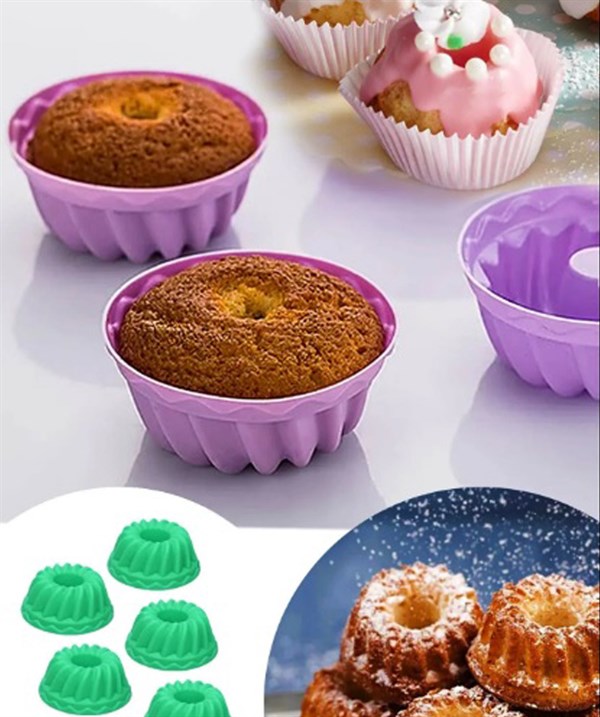Muffin Kek Kalıbı 6 Adet - Görsel 2