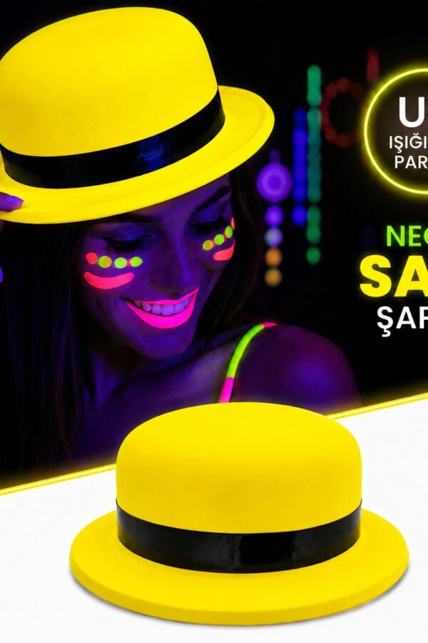 Neon Sarı UV Parti sı Plastik