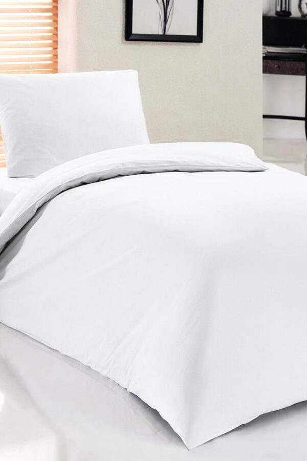 Otel Tipi Tek Kişilik Nev Takımı Beyaz