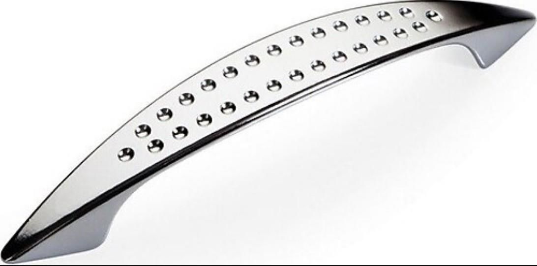 Noktalı Dolap Çekmece Kulpu 96 mm Krom - Görsel 2