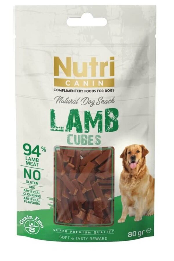 Nutri Canin Tahılsız Kuzulu Küp Köpek Ödül sı 80gr