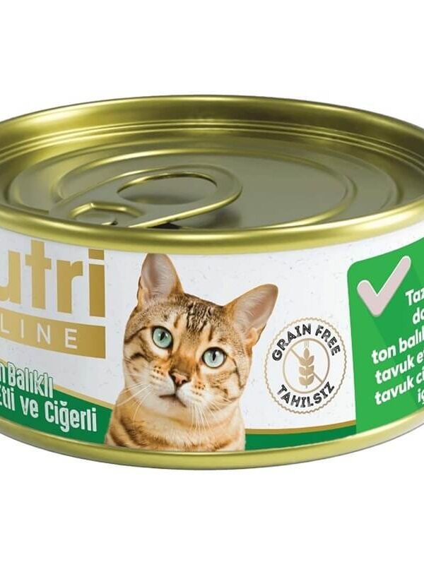 Nutri Feline Tahılsız Ton  Tuk Ciğerli Kedi Konservesi 85 Gr