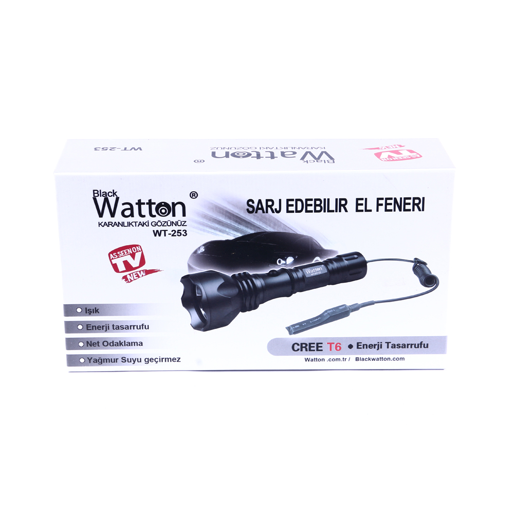 600 Lümen Tx6 Şarjlı Özel cı Feneri Wt-253 - Görsel 2