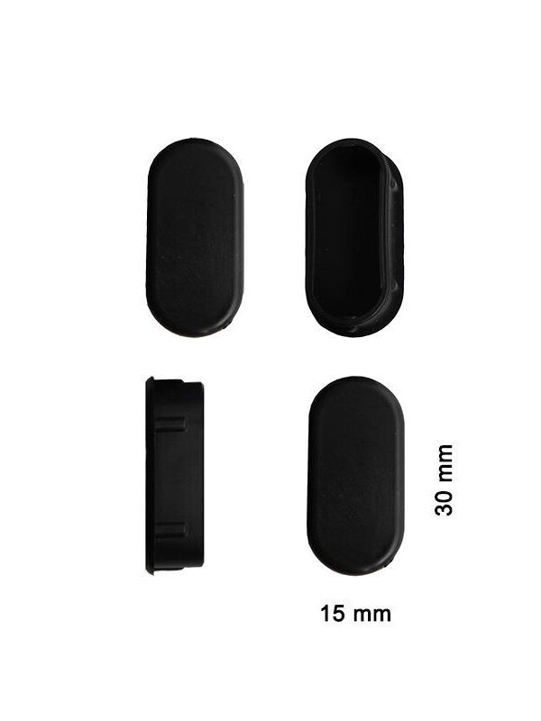 Oval Profil İç Tapa 15x30 mm 4 Adet