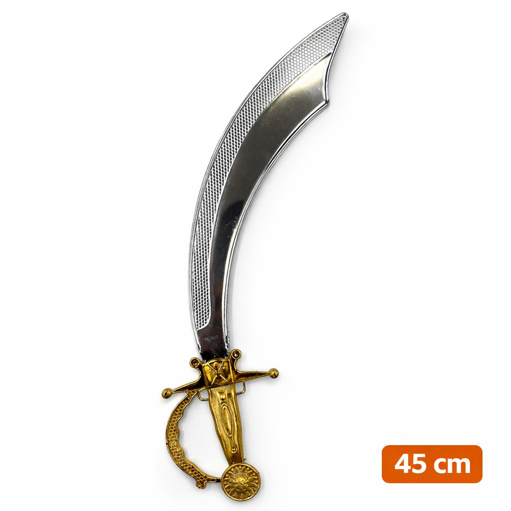 Parlak Metal Görünümlü Plastik Korsan ı 45 cm - Görsel 3