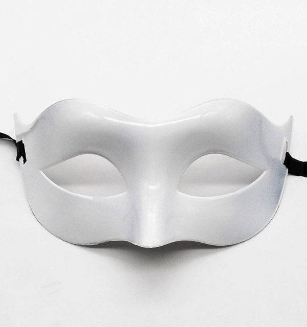 Beyaz Renk Masquerade Kostüm Partisi Venedik B Maskesi