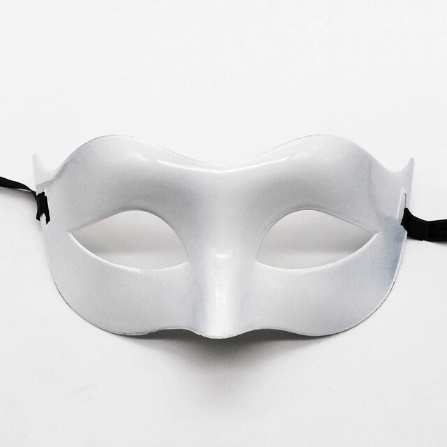 Beyaz Renk Masquerade Kostüm Partisi Venedik B Maskesi