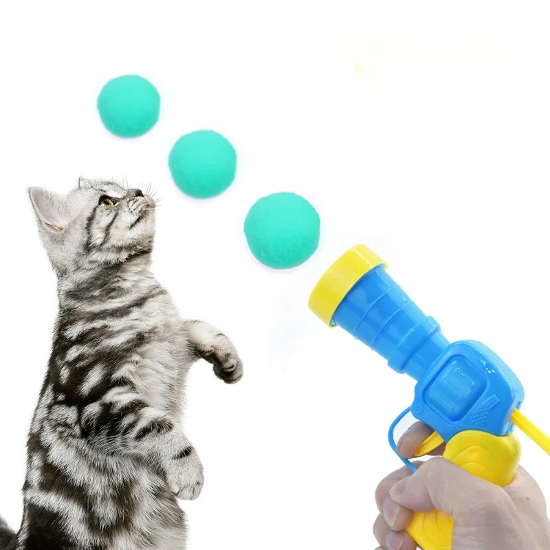 Peluş Top Atan İnteraktif Kedi Oyuncağı - Görsel 4