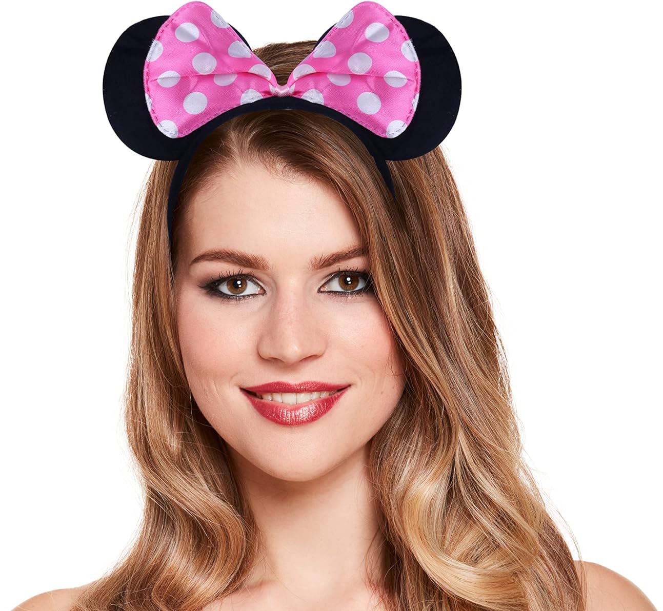 Pembe Fiyonklu Minnie Mouse Tacı Mini Kulak - Görsel 2