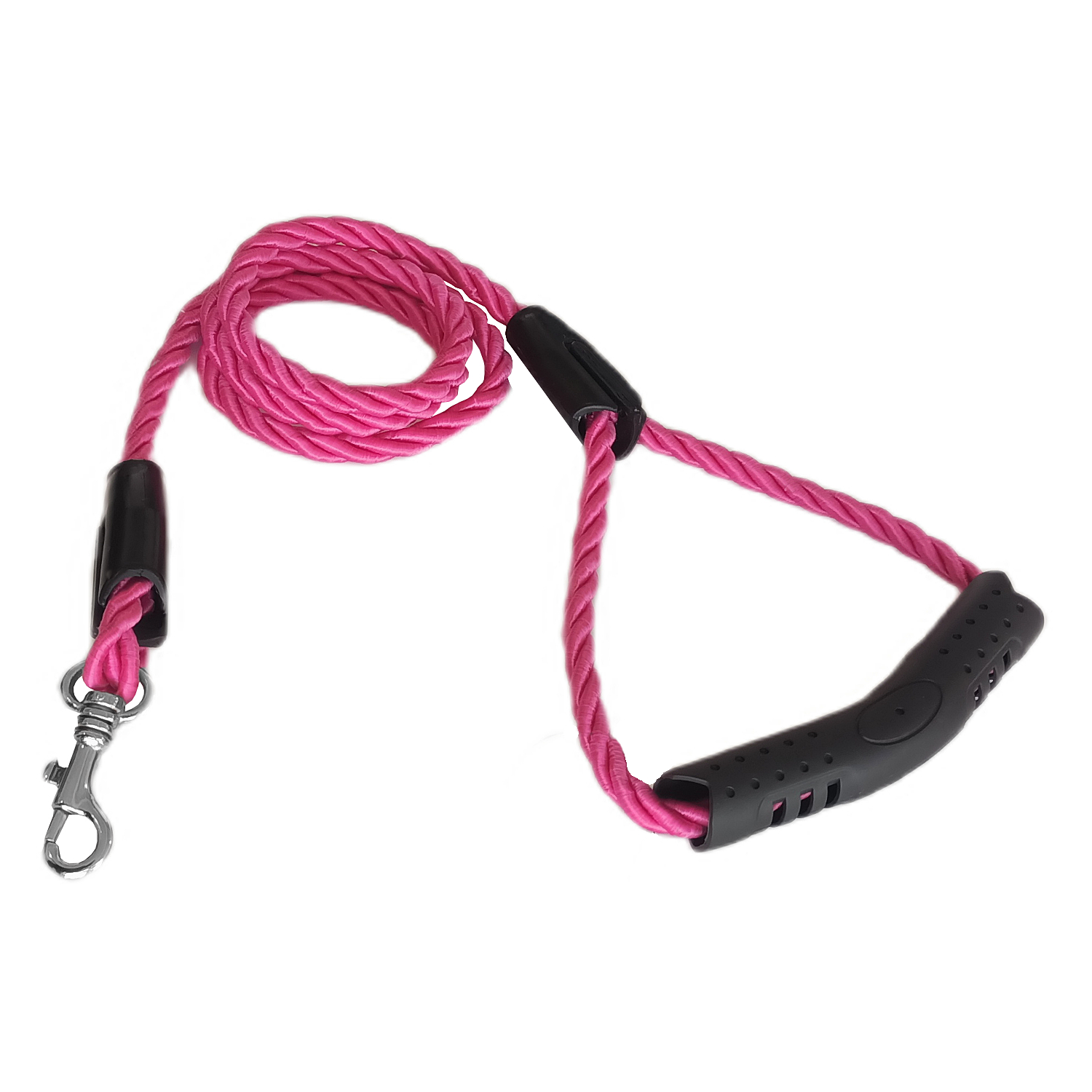Üçlü Sarmallı Köpek Gezdirme Halatı 1 cm-120 cm Pembe - Görsel 2