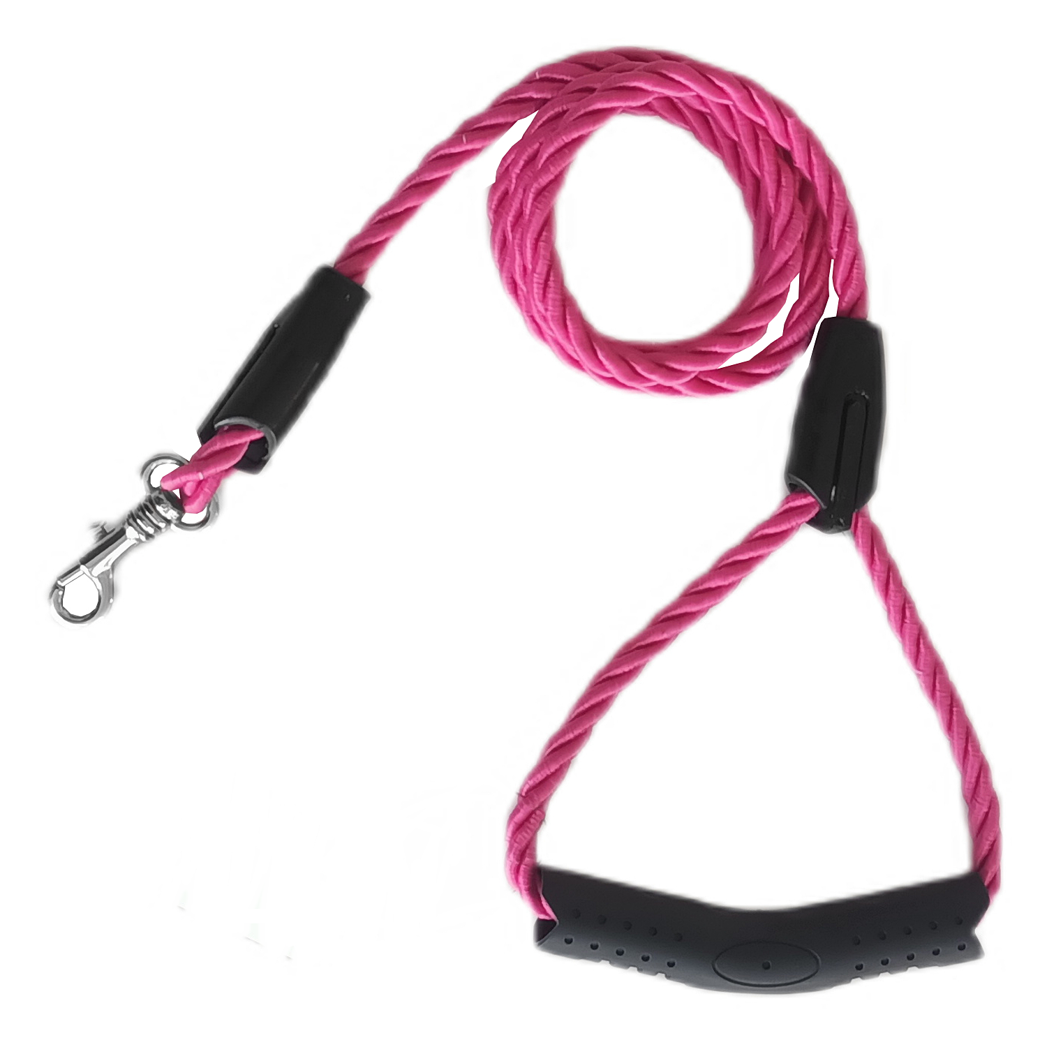 Üçlü Sarmallı Köpek Gezdirme Halatı 1 cm-120 cm Pembe - Görsel 4