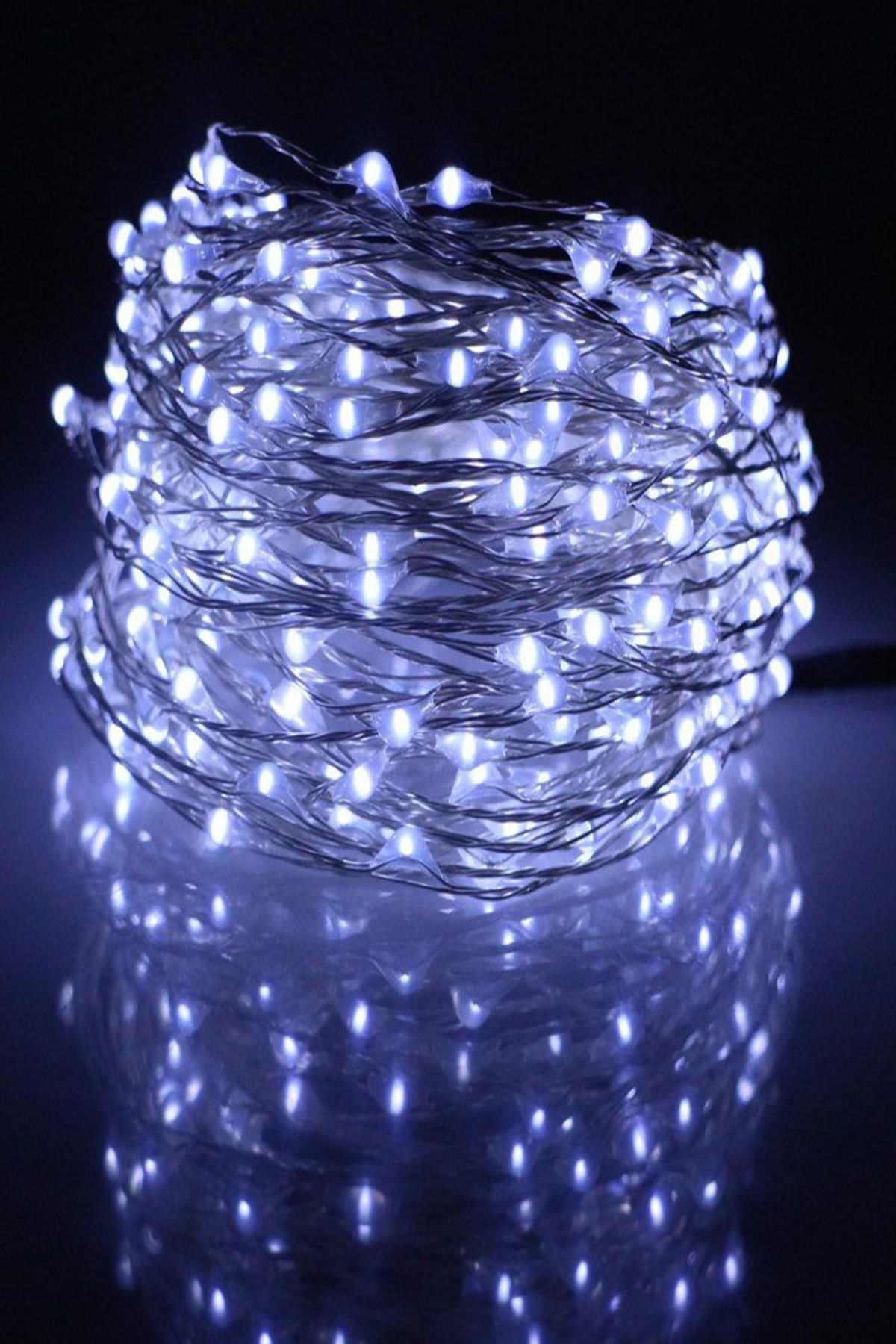 Peri Led Işık 5 metre BEYAZ Dekor Lambası 50 Ledli - Görsel 2