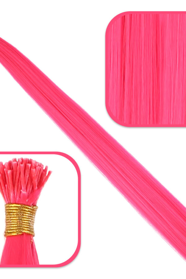 Fiber Sen Boncuk Kklık Renkli  / Koyu Pembe / 100 Adet