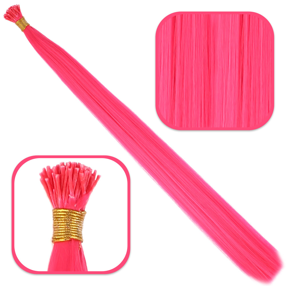 Fiber Sen Boncuk Kklık Renkli / Koyu Pembe / 100 Adet