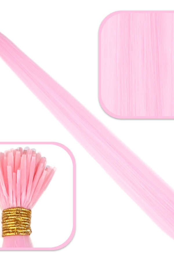 Fiber Sen Boncuk Kklık Renkli  / Şeker Pembe / 100 Adet