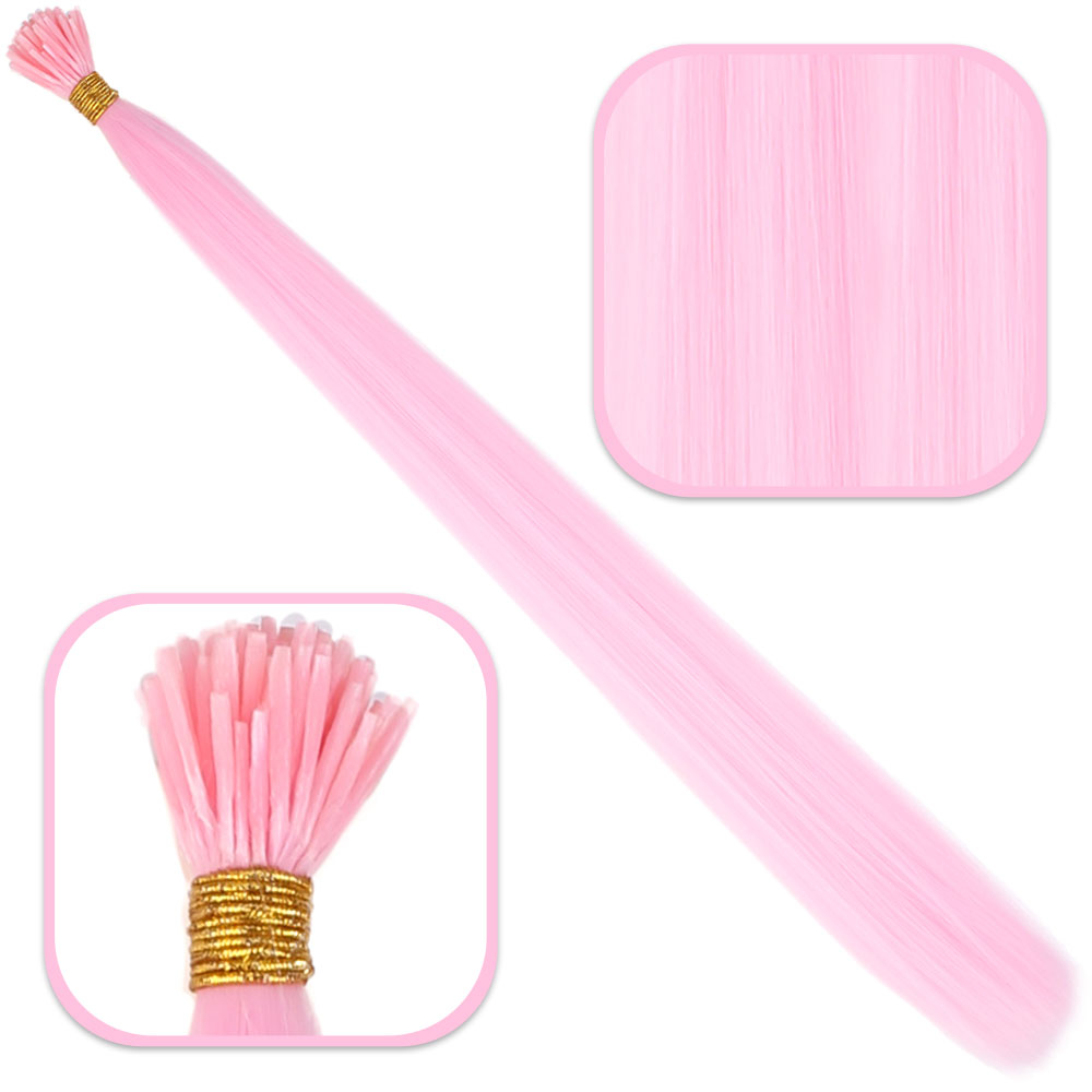 Fiber Sen Boncuk Kklık Renkli / Şeker Pembe / 100 Adet
