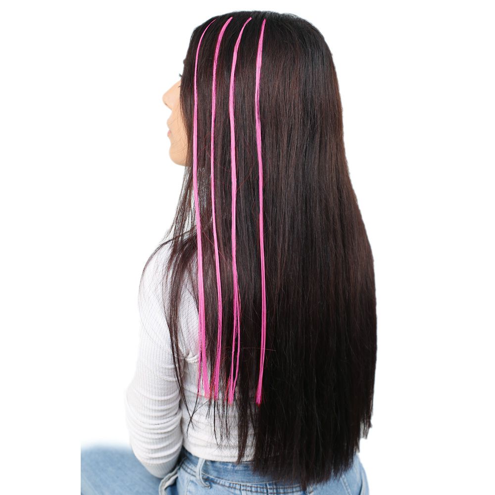 Fiber Sen Boncuk Kklık Renkli / Koyu Pembe / 100 Adet - Görsel 2