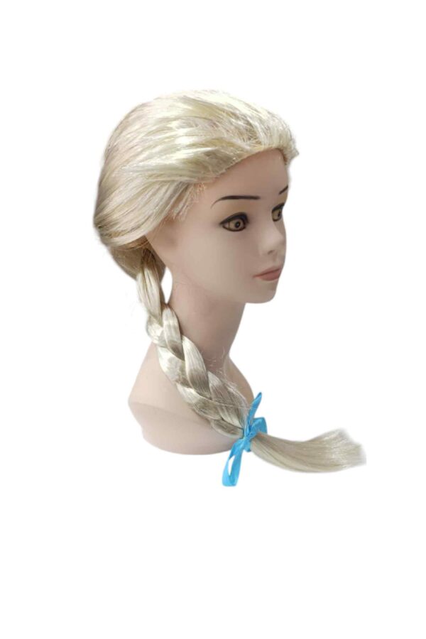 Platin Altın Dore Renk Karlar Ülkesi Elsa Frozen Peruğu Çuk Boy